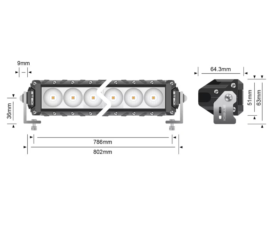 STEDI ST3K 31.5-INCH 30 LED SLIM LED LIGHT BAR