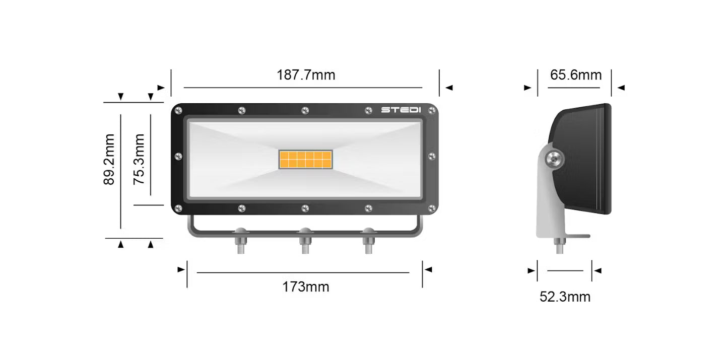 STEDI Hyper LED Flood Lights 8" 60W