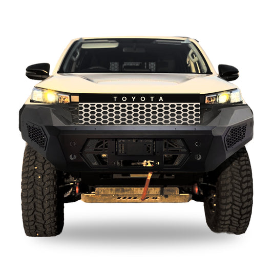 D.A.G No Loop front bumper fitted to a Toyota Hilux Travo