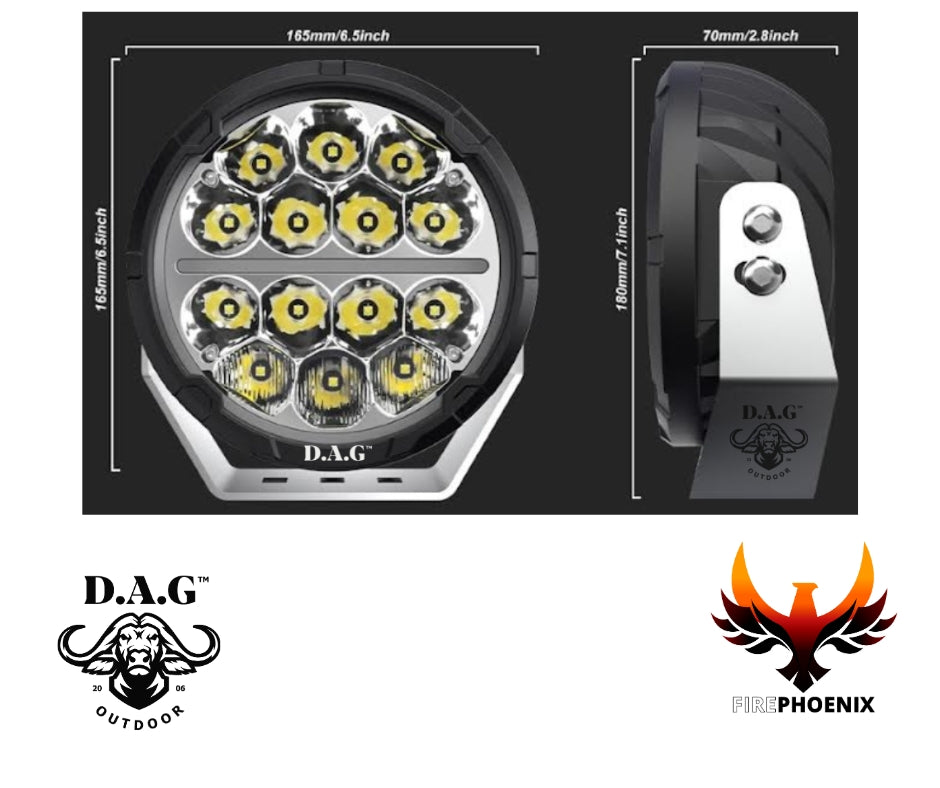 D.A.G | Fire Phoenix 6.5'' DRL LED SPOTLIGHT SET