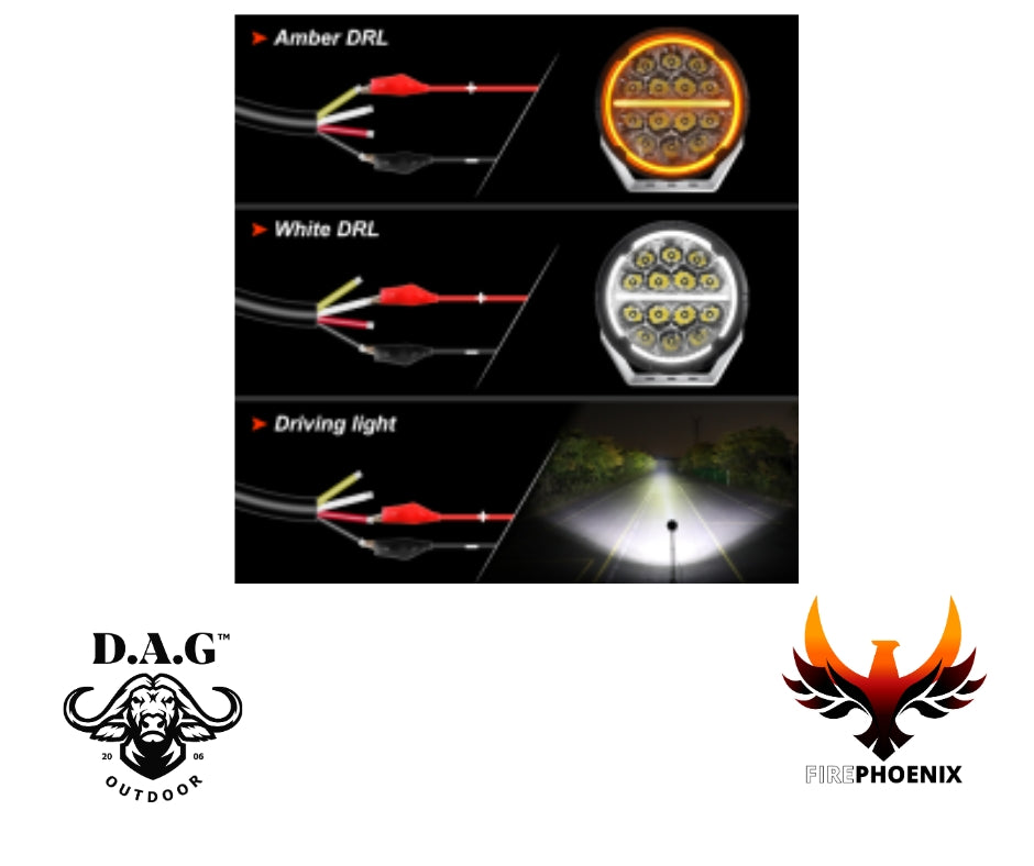 D.A.G | Fire Phoenix 6.5'' DRL LED SPOTLIGHT SET