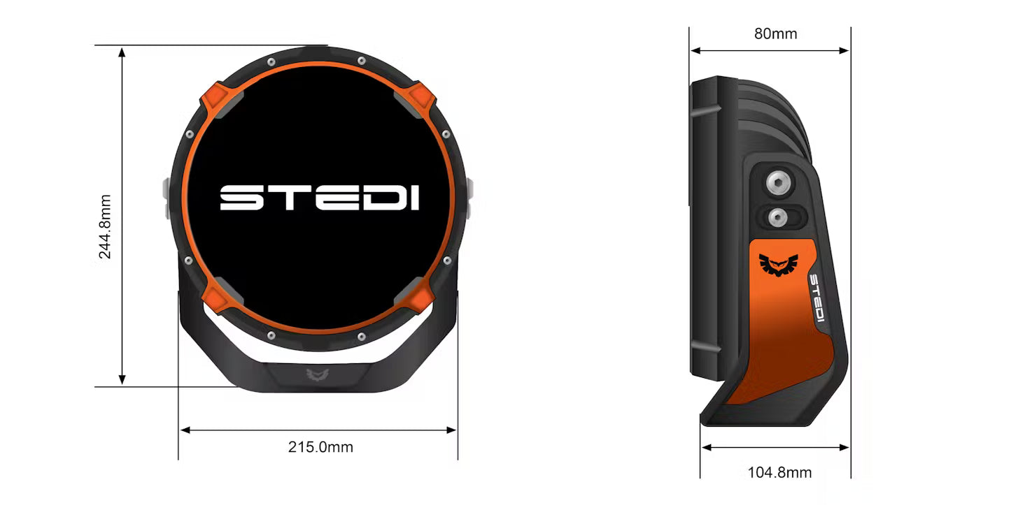 NEW STEDI Type-X Pro Plus DRL Spotlight Set