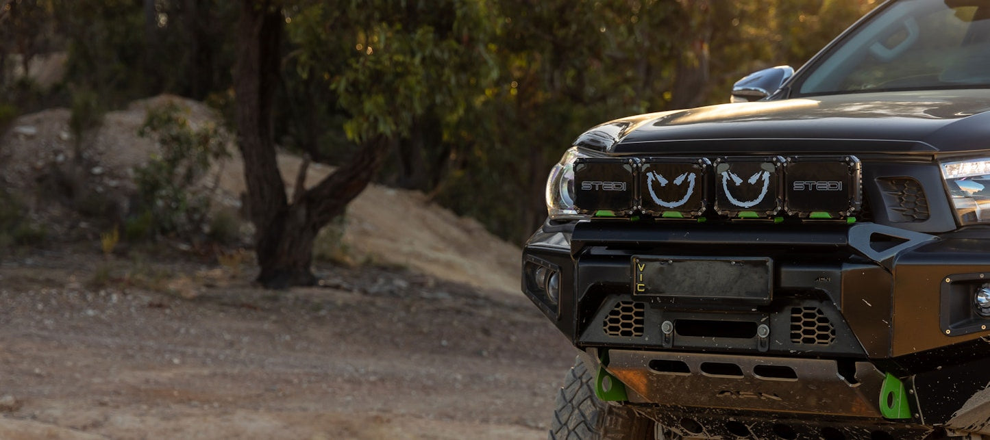 QUAD PRO DRIVING LIGHT COVER (SMILEY)