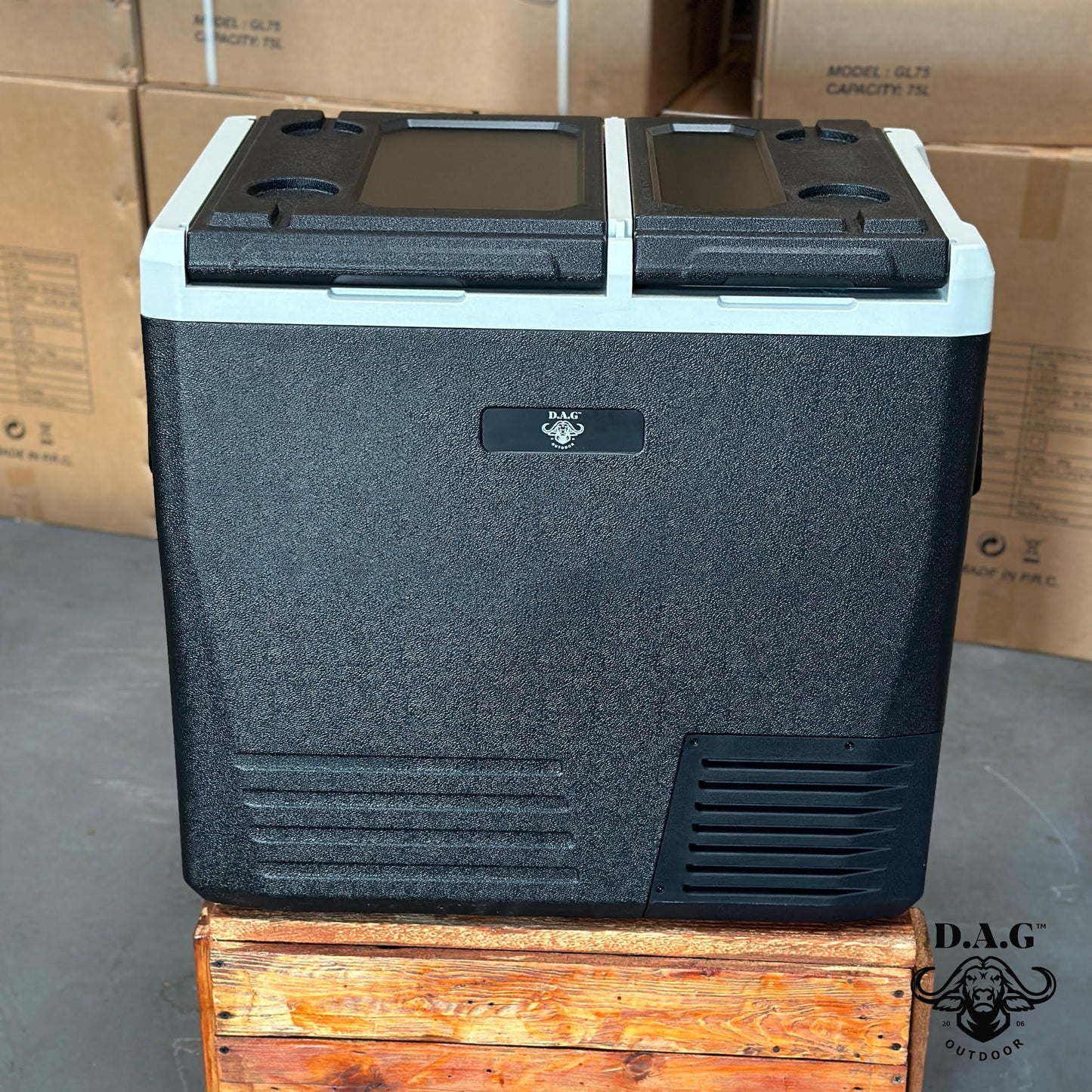 D.A.G | 75L Double Door Fridge