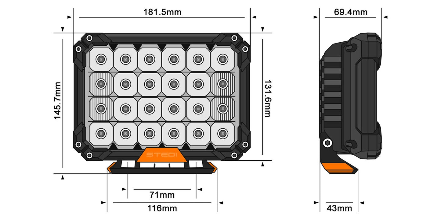 STEDI | Quad Pro LED Driving Lights