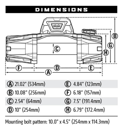 WARN Winch VR EVO 12 000lbs Steel