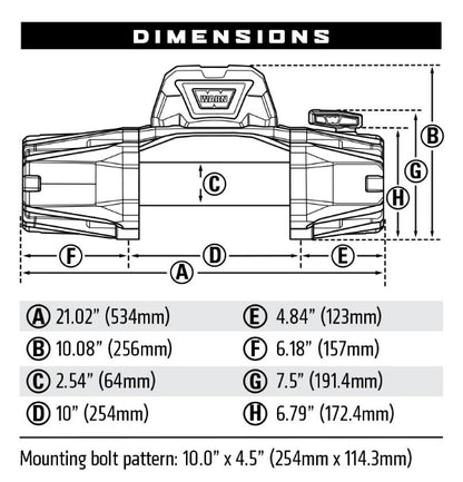 WARN Winch VR EVO 8000lbs Steel