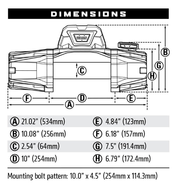 WARN Winch VR EVO 8000lbs Synthetic