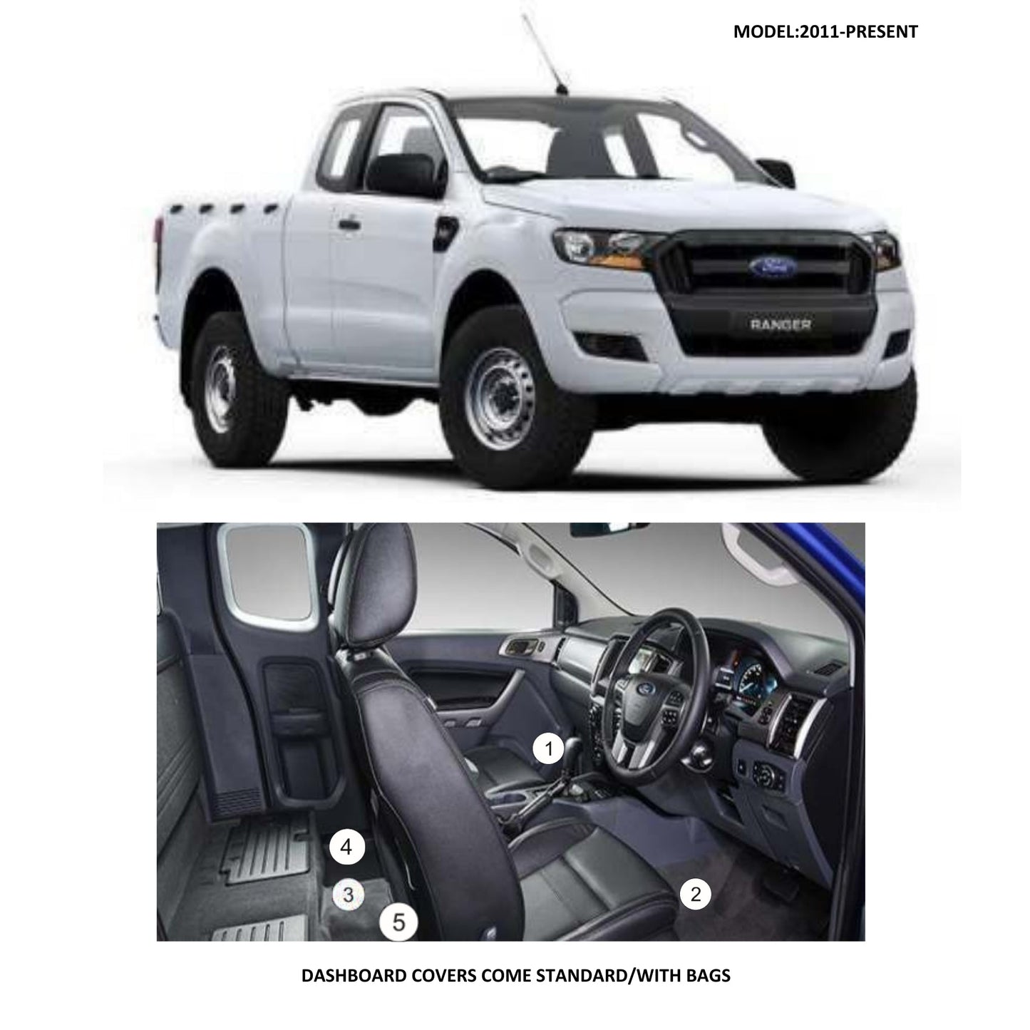FORD RANGER 2011 - 2022 | LEFT REAR MAT – 4X4 Wholesalers Africa