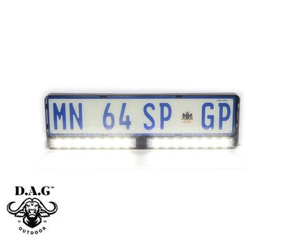 D.A.G Number Plate Bracket with Integrated LED Bar