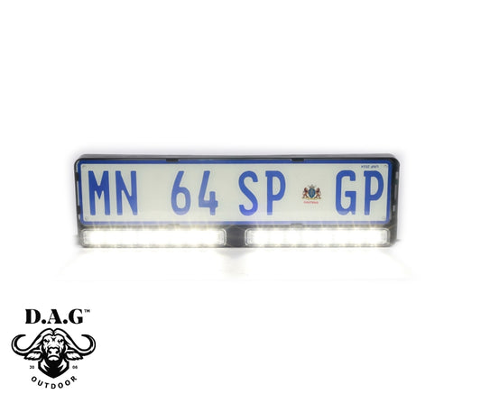 D.A.G Number Plate Bracket with Integrated LED Bar