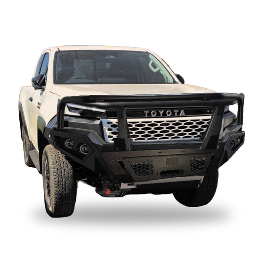 D.A.G 3 Loop front bumper fitted to a Toyota Hilux Travo