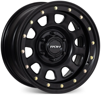 ROH TRAK DAYTONA LOCKER BLACK 17X8 -22 5/150