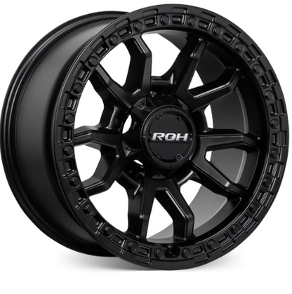 ROH RAID MATT BLACK 17X9-12 5/150