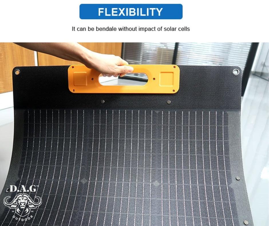 D.A.G | Monocrystalline Silicon 200 W 19.4V Portable Camping Solar Panel