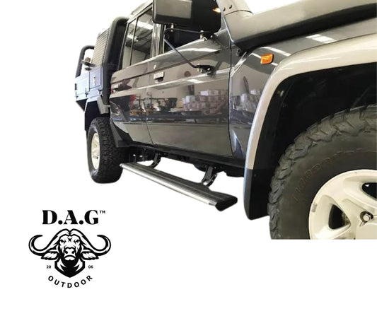 D.A.G LC 79 Series electric side steps (Single Cab)