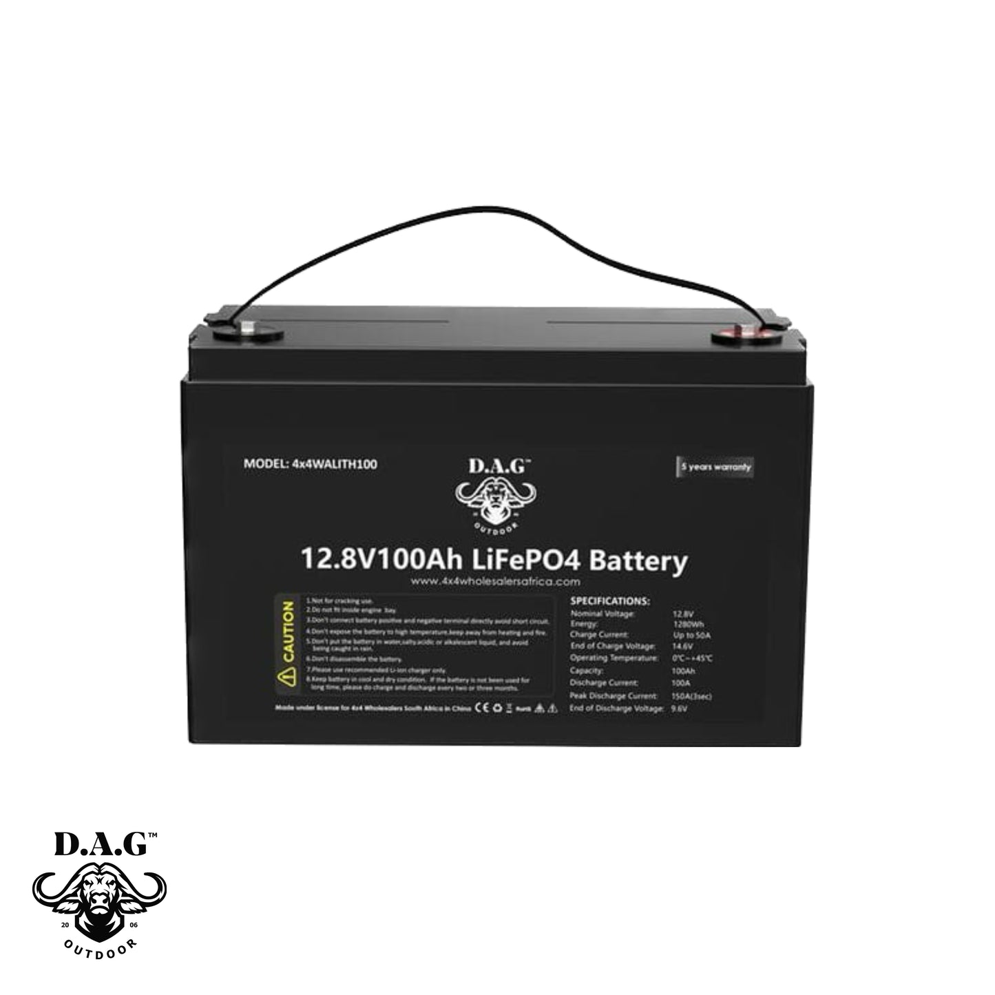 D.A.G | 12.8V Lithium Battery 100Ah