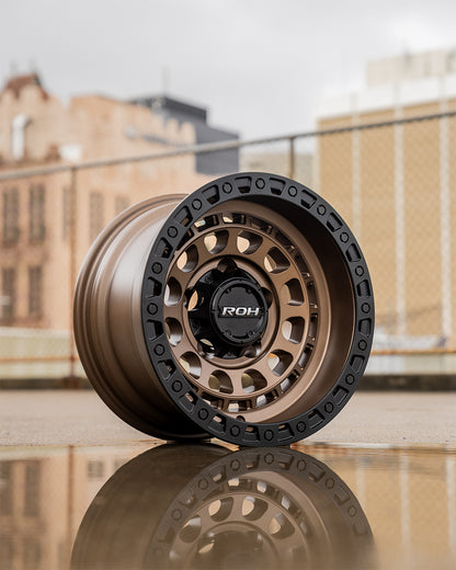 ROH Assault bronze centre black lip wheel - lifestyle photo