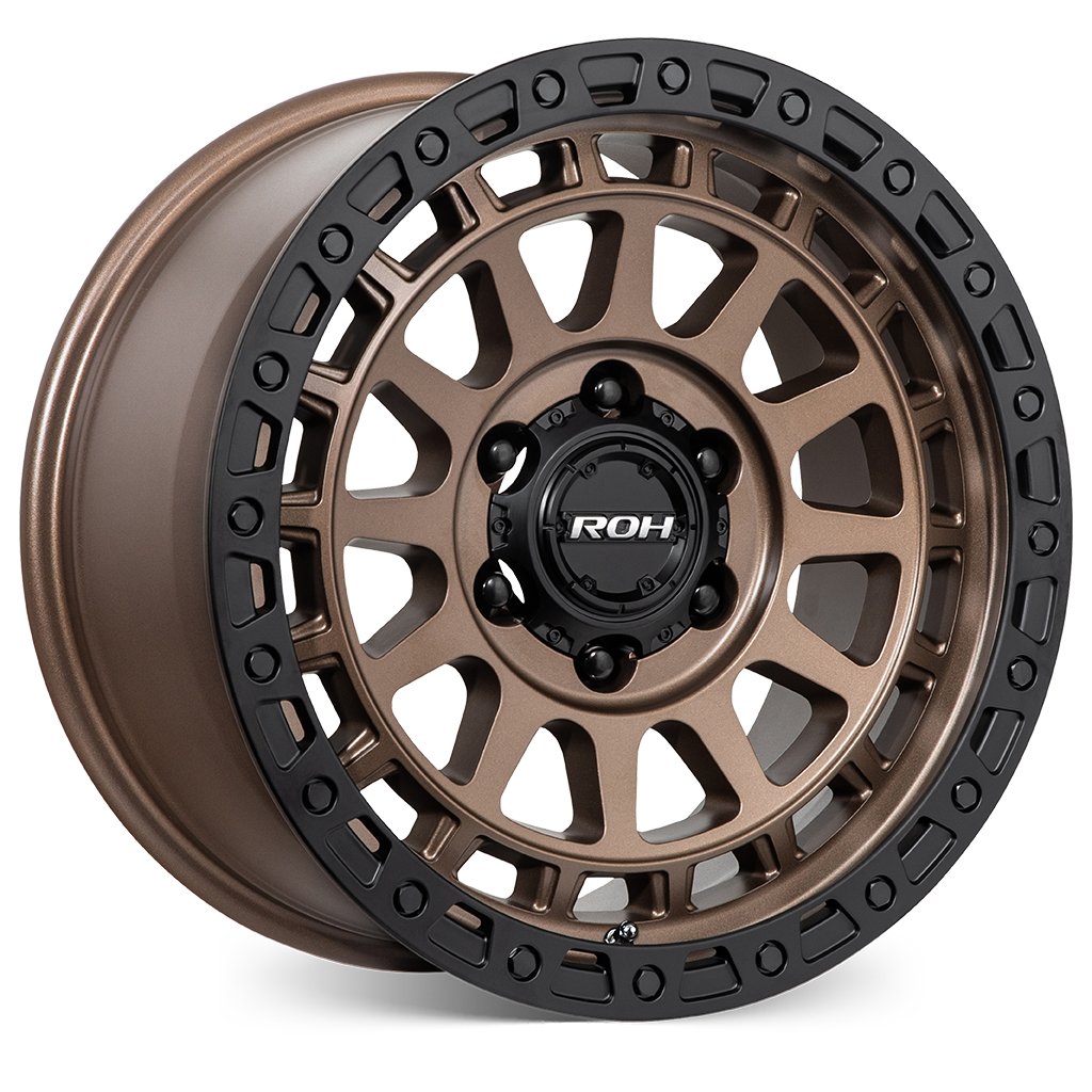ROH Assault bronze centre black lip 4x4 alloy wheel - view 2