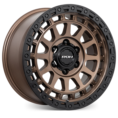 ROH Assault bronze centre black lip 4x4 alloy wheel - view 2