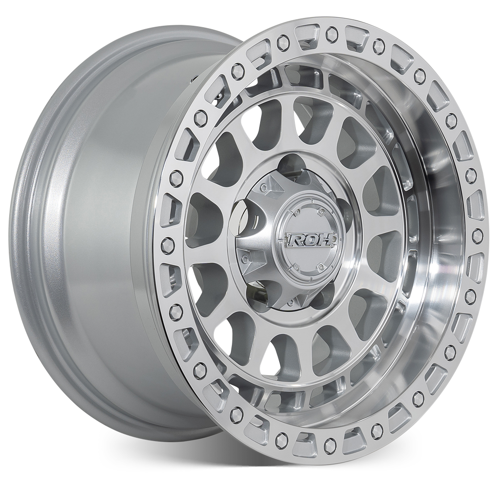 ROH Assault machined 4x4 alloy wheel - angled view