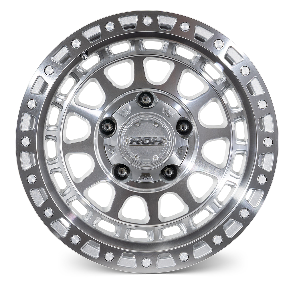 ROH Assault machined 4x4 alloy wheel - front view