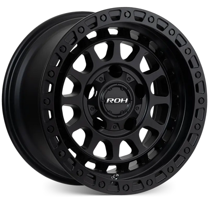 ROH Assault matt black alloy wheel - side view