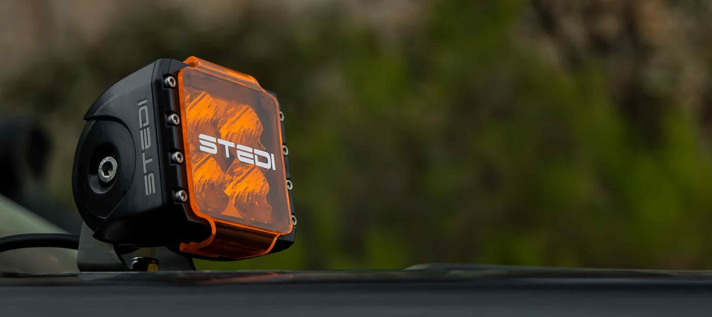 STEDI C4 LED Cube Light Cover - Amber Translucent
