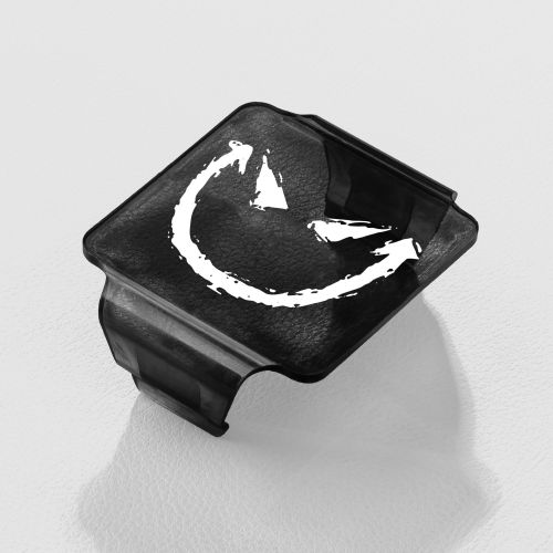 STEDI C4 LED Cube Light Cover - Black SMILEY Translucent
