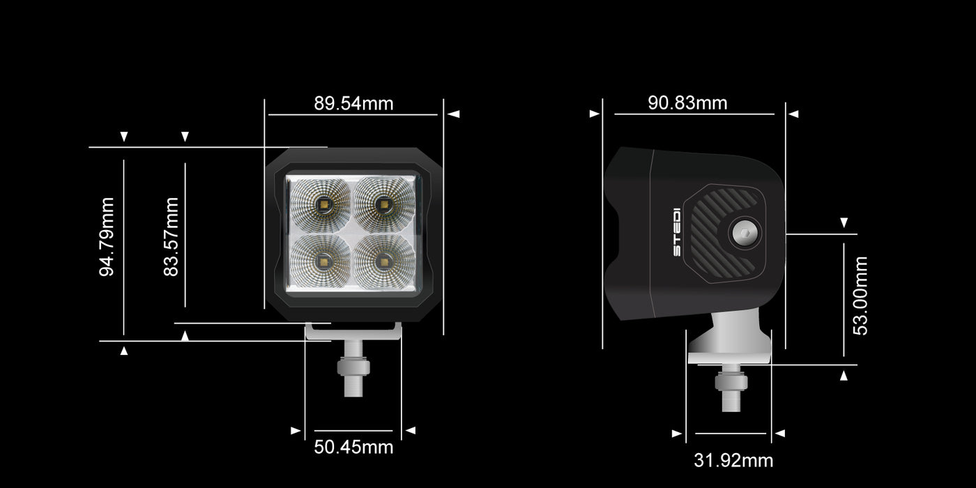 STEDI G4 Black Spot Work Light