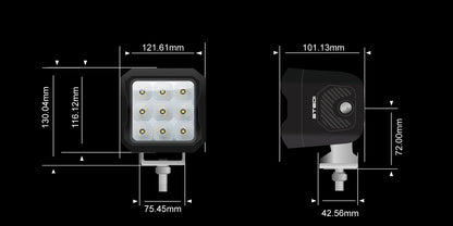 STEDI G9 Black Flood Work Light
