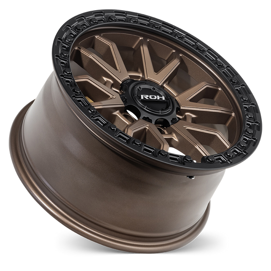 ROH Raid bronze centre black lip 18x9 +35 6/139.7 4x4 alloy wheel - RAD18935BC