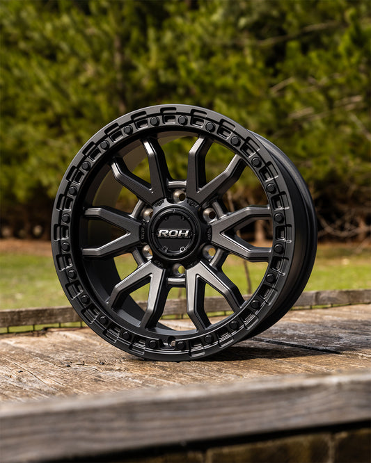 ROH Raid graphite centre black lip wheel - lifestyle photo