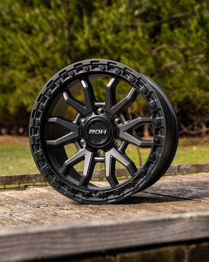 ROH Raid graphite centre black lip wheel - lifestyle photo
