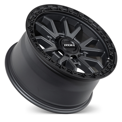 ROH Raid graphite centre black lip 17x9 +35 6/139.7 4x4 alloy wheel - RAD17935GC