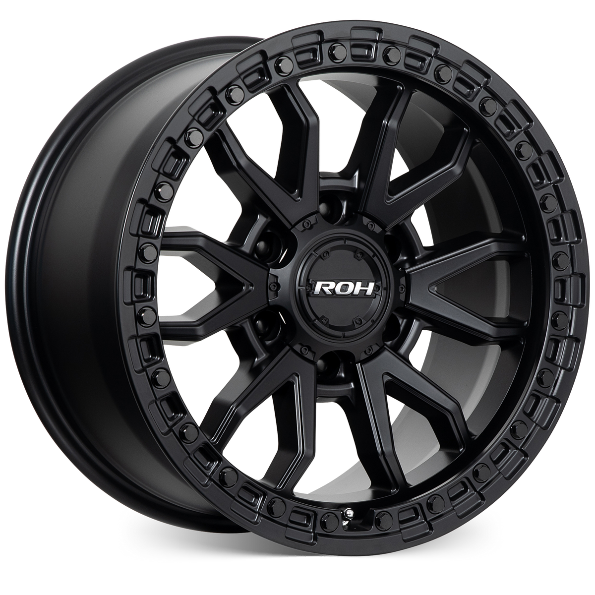 ROH Raid matt black 4x4 alloy wheel - view 2