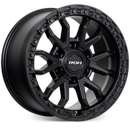 ROH Raid matt black 4x4 alloy wheel - view 2