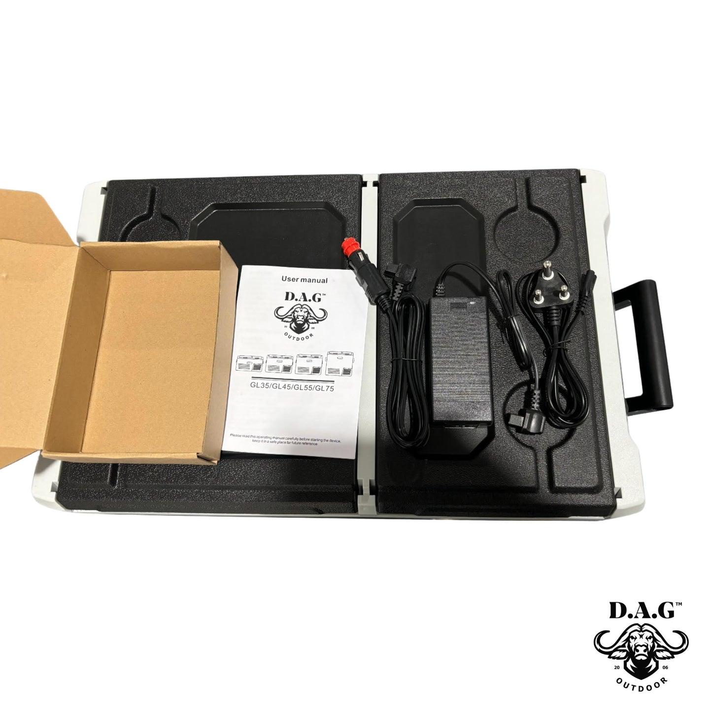 D.A.G | 75L Double Door Fridge