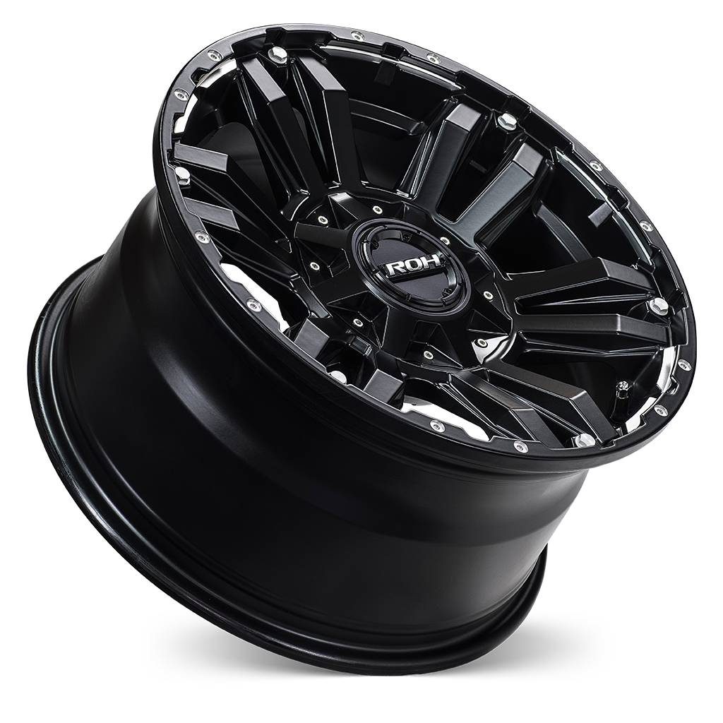 ROH Vapour matt black machined accents 16x8 -47 5/150 4x4 alloy wheel - VAP16847MB