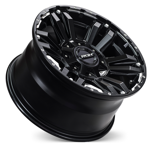 ROH Vapour matt black machined accents 16x8 -47 5/150 4x4 alloy wheel - VAP16847MB
