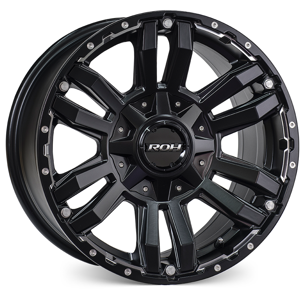 ROH Vapour matt black machined accents 4x4 alloy wheel - view 2