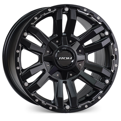 ROH Vapour matt black machined accents 4x4 alloy wheel - view 2