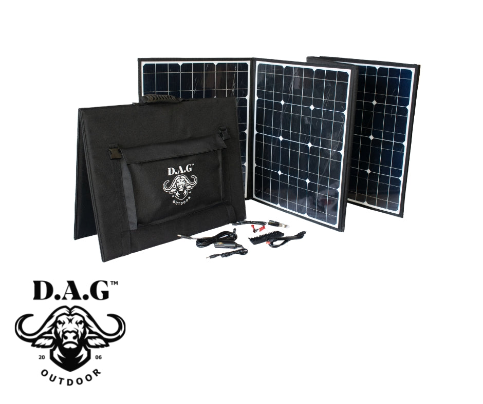 D.A.G | Mono crystalline Silicon 150 W 18V Portable Camping Solar Panel